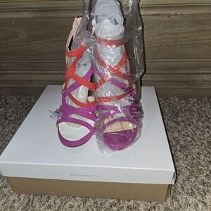 Jessica Simpson Women's Heels - Pink and Orange